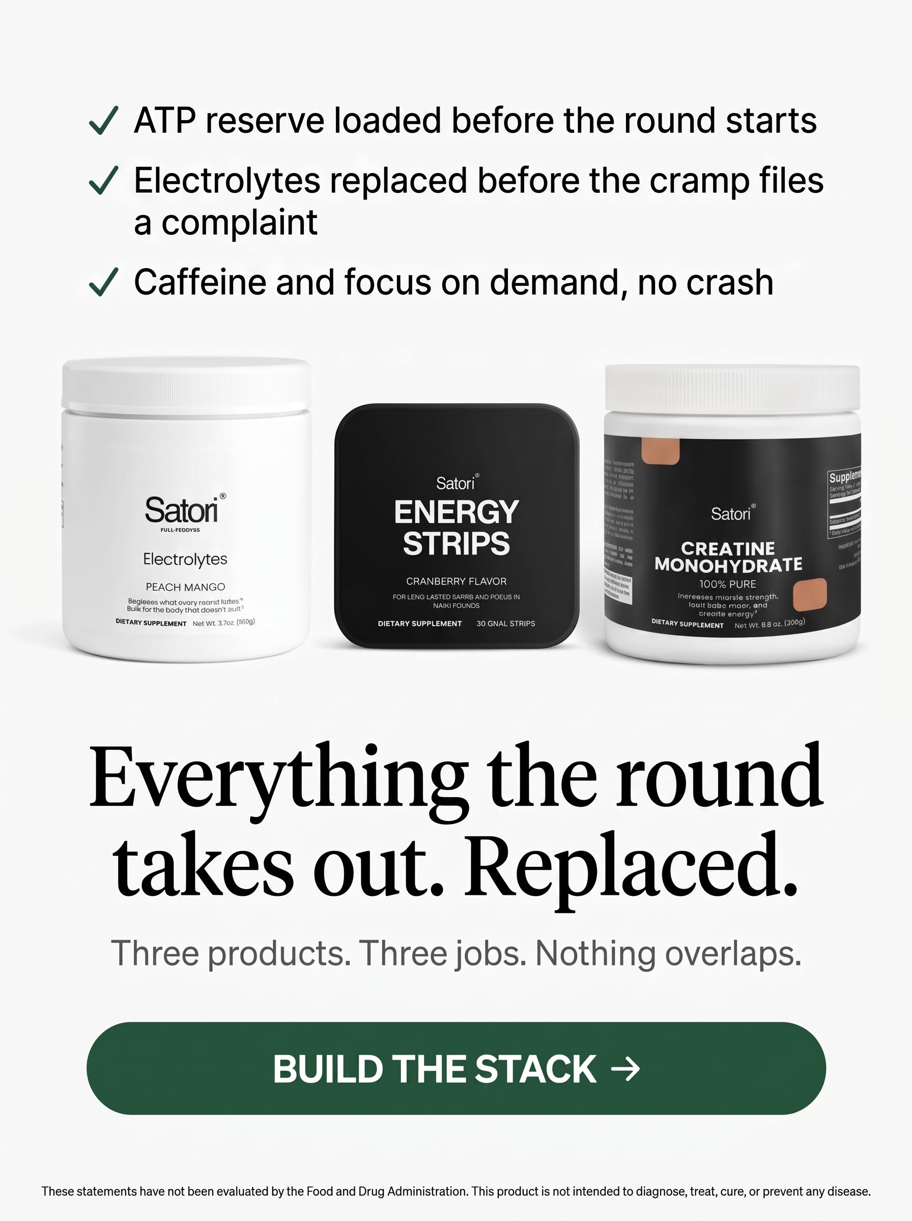 Satori Performance Stack (Hydration, Clean Energy, Strength)